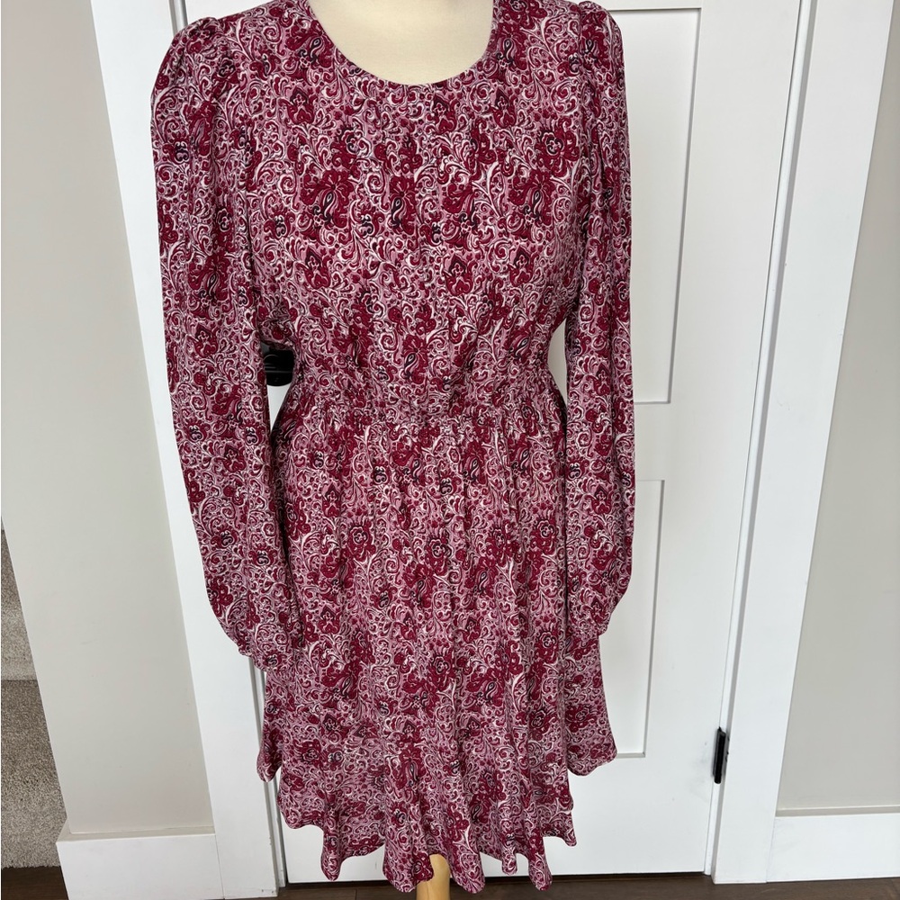 Boden, pleated peplum mini dress, 8